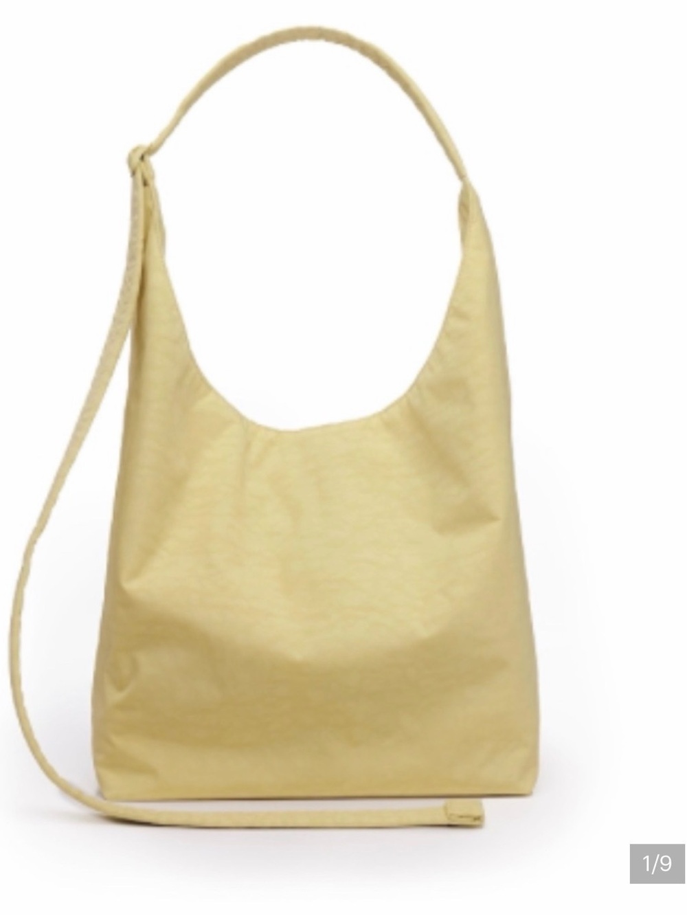 BAGGU butter Yellow nylon sling L Bag